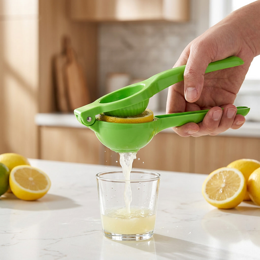 Manual Citrus Juicer Press squeezing lemon